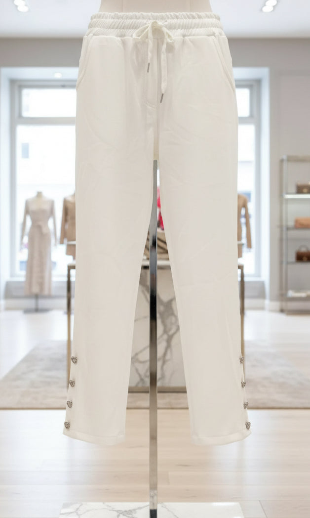 Pantalon coeurs strass ARIELLE