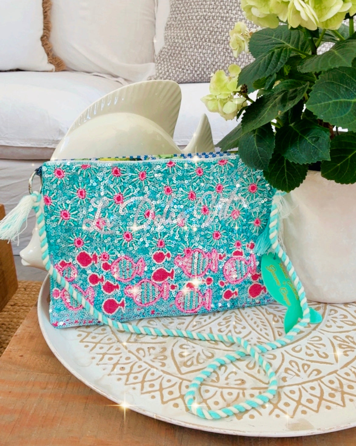 Sac bandoulière perles DOLCE