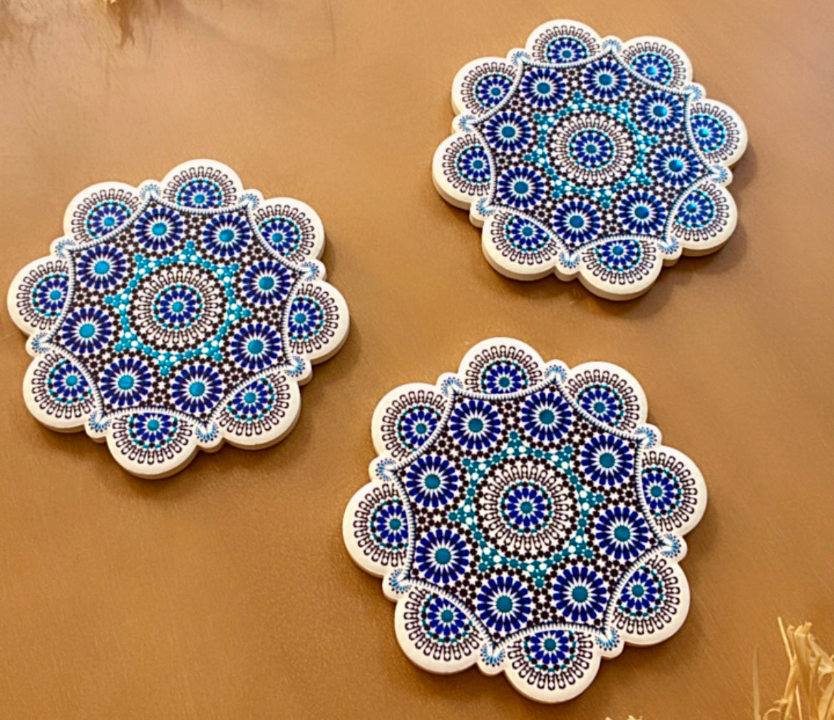 Lot de 6 sous verres BAHIA