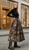Load image into Gallery viewer, Jupe longue camouflage KRISTEN

