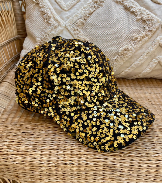 Casquette or paillettes LISA