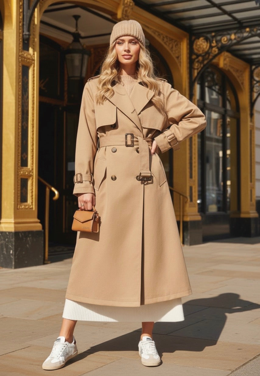 Trench imperméable Camel AUSTIN