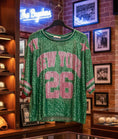 Charger l'image dans la visionneuse de la galerie, ✨ Top Sequins NEW YORK – vert et rose
