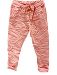 Load image into Gallery viewer, Pantalon toile unie corail LEA
