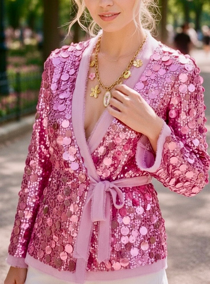 Collier GERMAINE doré à Breloques 🩷✨