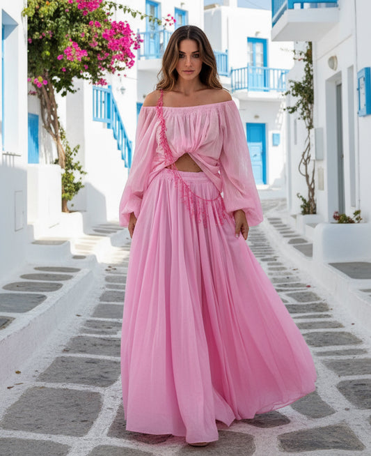 Jupe jupon voile de coton NARCISSE