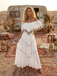 Charger l'image dans la visionneuse de la galerie, MILA ✨ Robe Longue Blanche Bohème | Esprit Gipsy & Princesse

