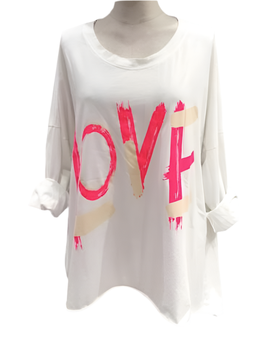 Tee-shirt coton oversize LOVA