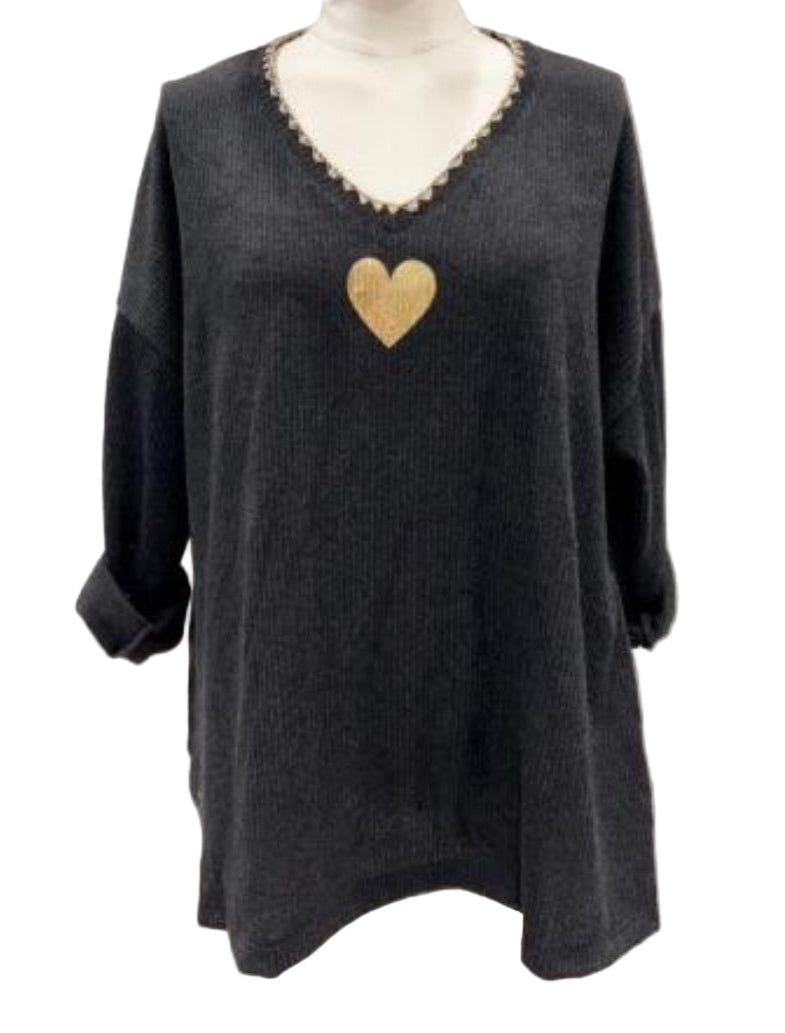 Top viscose coeur VANESSA