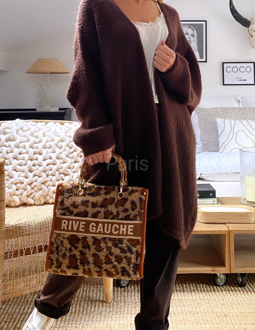 Bolso de leopardo VENIZA de RIVE GAUCHE