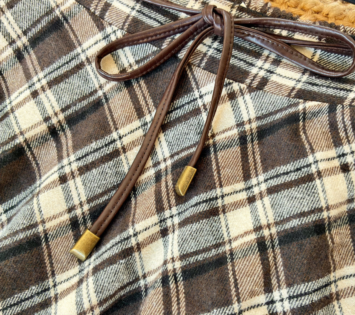 Jupe longue carreaux LINDA