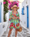 Load image into Gallery viewer, Robe MIA – Imprimé Citrons & Paillettes | Bohème Chic | Antica Sartoria
