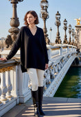 Cargar la imagen en la vista de la galería, Pull fluide léger effet cachemire oversize ASHLEY
