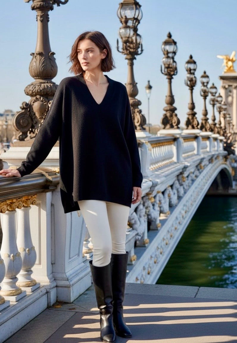Pull fluide léger effet cachemire oversize ASHLEY
