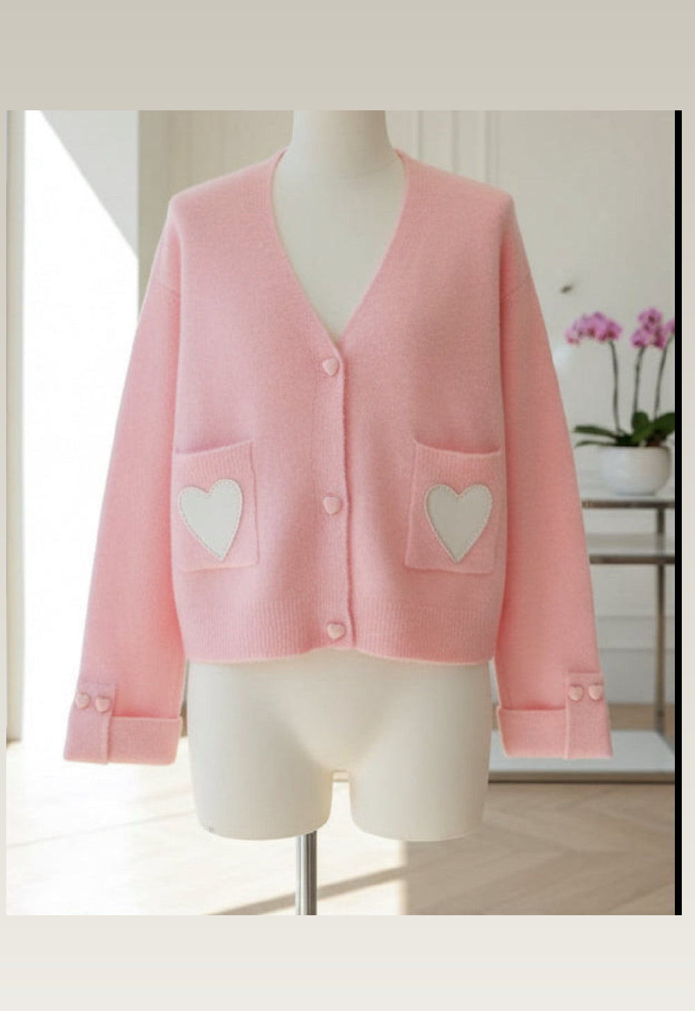 Gilet rose BONY