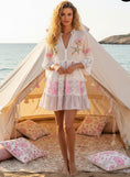 Load image into Gallery viewer, Robe Bohème MARIA ✨ Coton, Sequins & Broderies 🌸⭐
