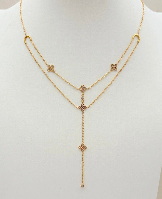 Collier ODILE | Goutte d'Eau Multirang Doré