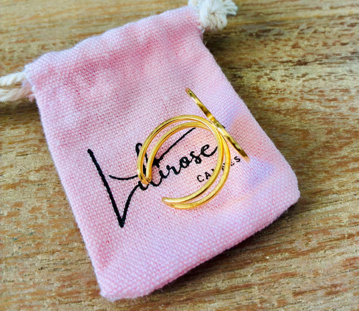 Bague PAOLA cœur martelée