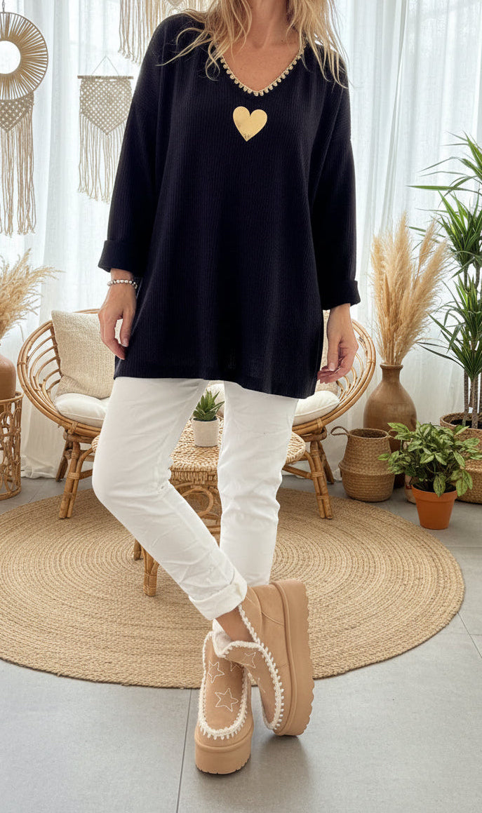 Top viscose coeur VANESSA