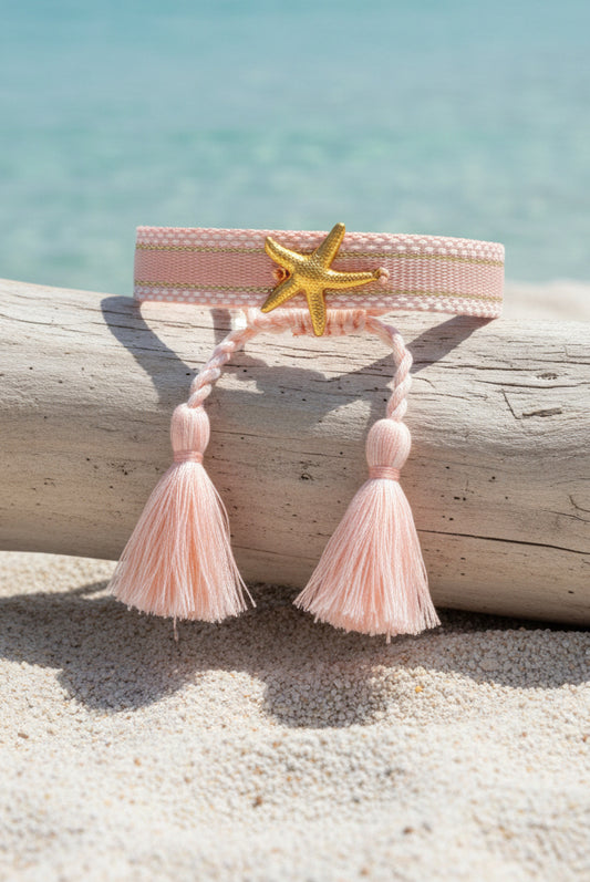 Bracelet Tissu Étoile de Mer SUNNY 🌴✨ | Bohème Ajustable
