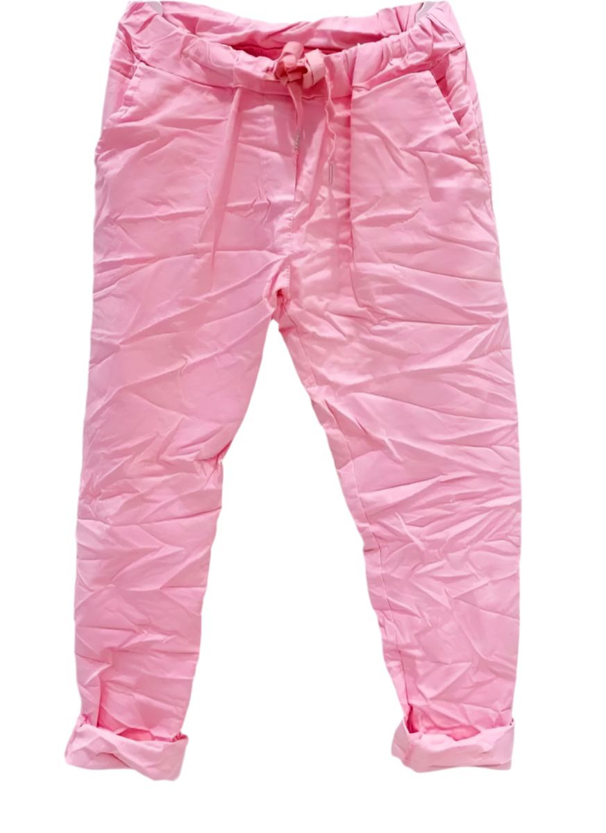 LEA plain pink canvas pants 2 sizes