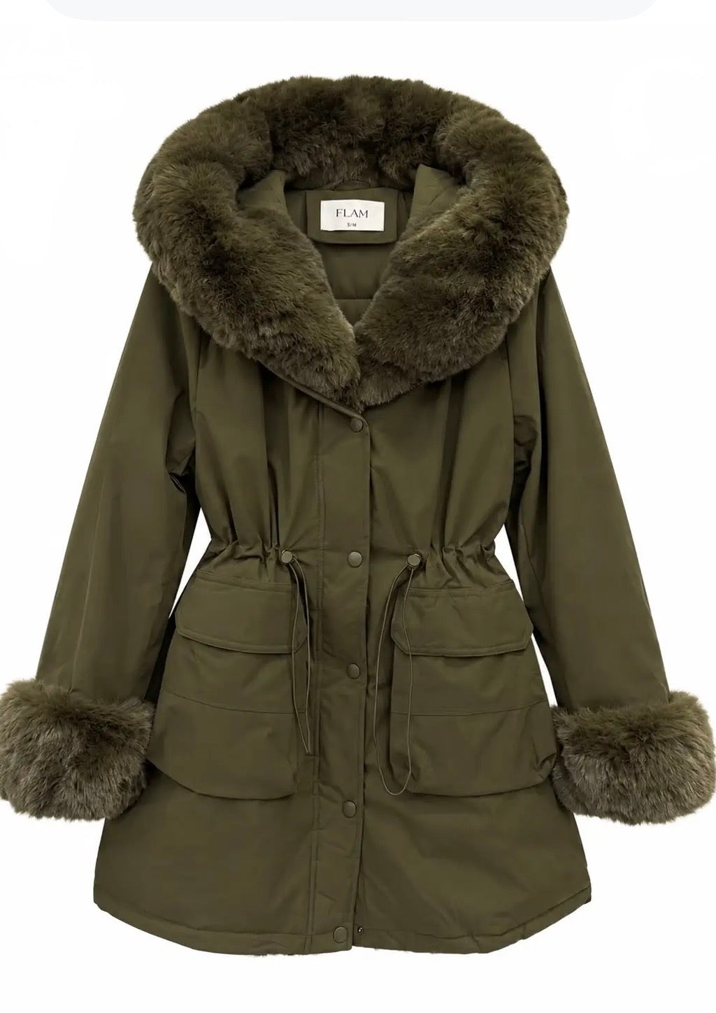 STEPHAN – Parka femme capuche fausse fourrure