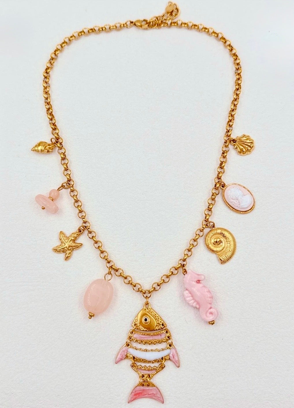 Collier à Breloques SEALOVE 🐚🐠Summer Bohème Beach