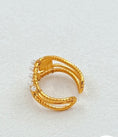 Cargar la imagen en la vista de la galería, Bague Pluie d'Étoiles ⭐ Or & Perles Nacrées | Esprit Océan & Gypsy
