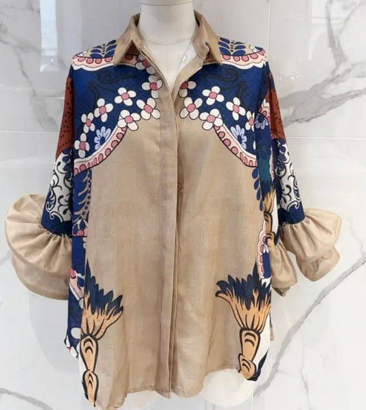 Chemise beige WESTERN