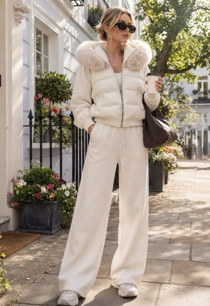 Ensemble femme STELLA – Doudoune à capuche et pantalon large