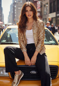 Charger l'image dans la visionneuse de la galerie, Blouson sequins or Broadway Nights Bomber ✨
