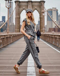 Load image into Gallery viewer, Ensemble pantalon Prince de Galles paillettes SOHO –
