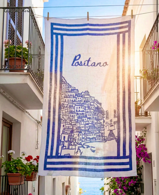 Étole Foulard Paréo MYKONOS – Lin & Coton | Antica Sartoria Positano