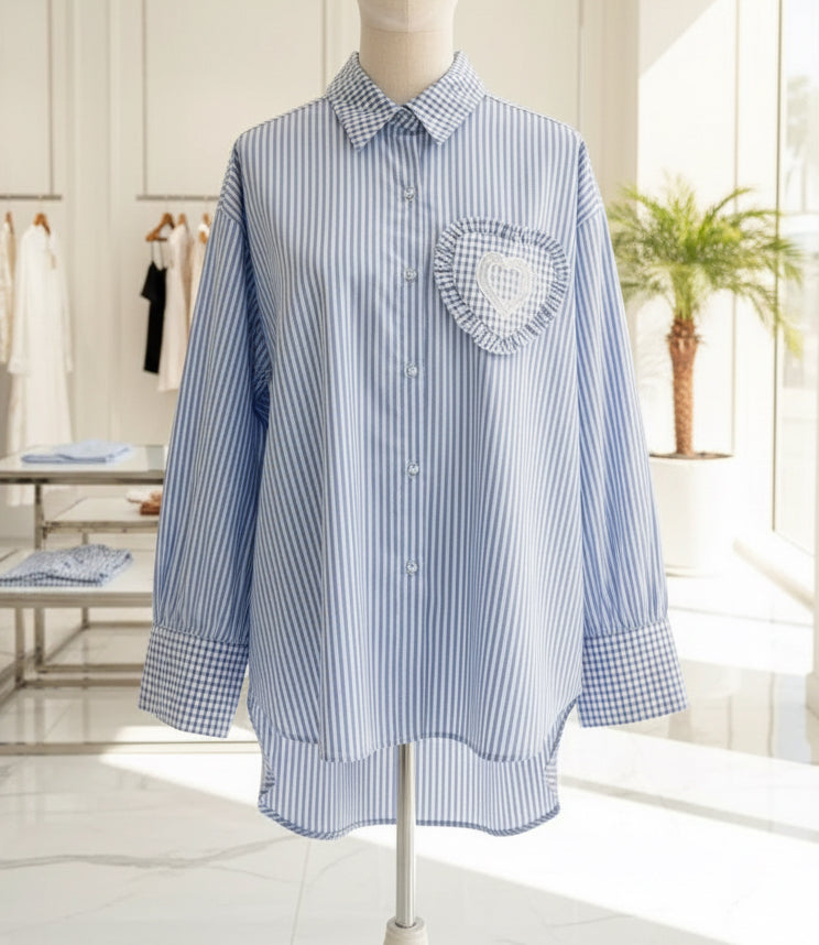 Chemise à rayures NICOLETTA