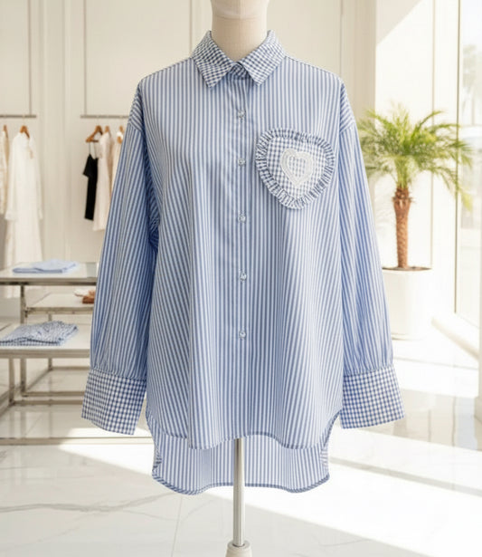 Chemise à rayures NICOLETTA