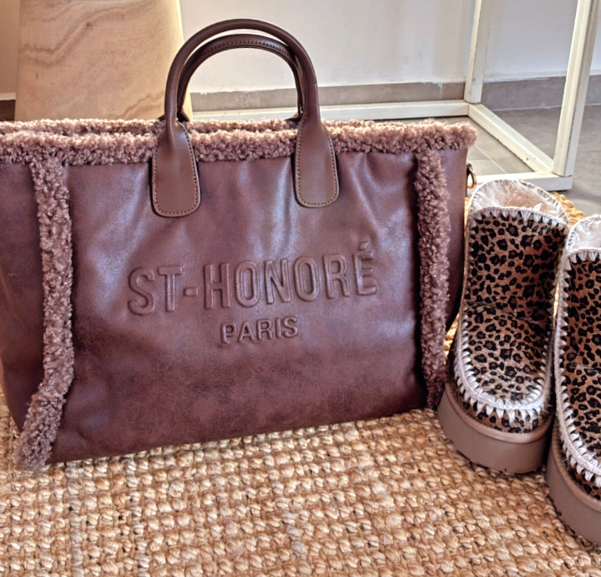 Sac cabas St Honoré fourrure