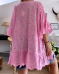 Charger l'image dans la visionneuse de la galerie, Tunique broderie anglaise rose BETTY
