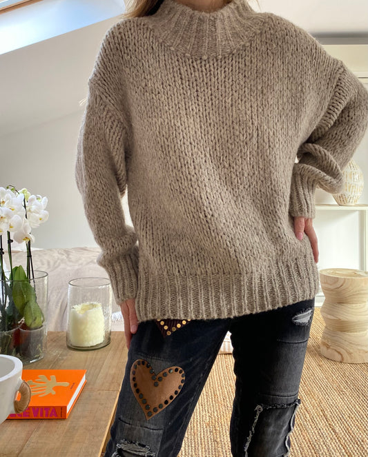 Pull maille doux JERRY