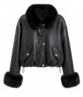 Cargar la imagen en la vista de la galería, Blouson Effet Cuir & Fausse Fourrure VALENTINA
