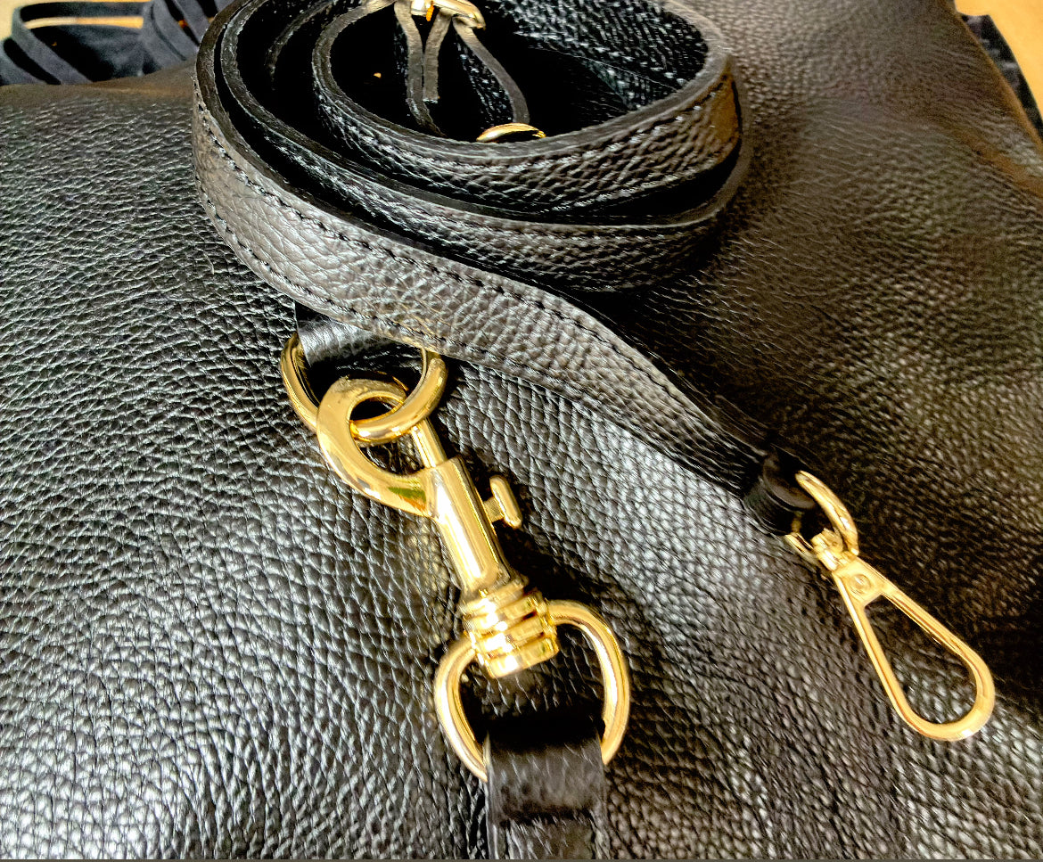 Sac cuir à frange LORENZI