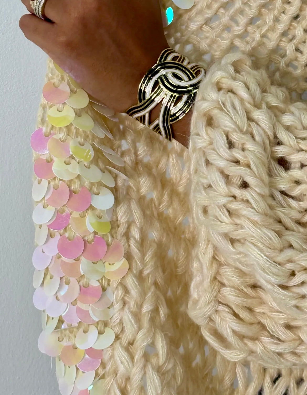 Gilet maille fait main ANITA