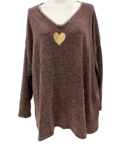 Top viscose coeur VANESSA