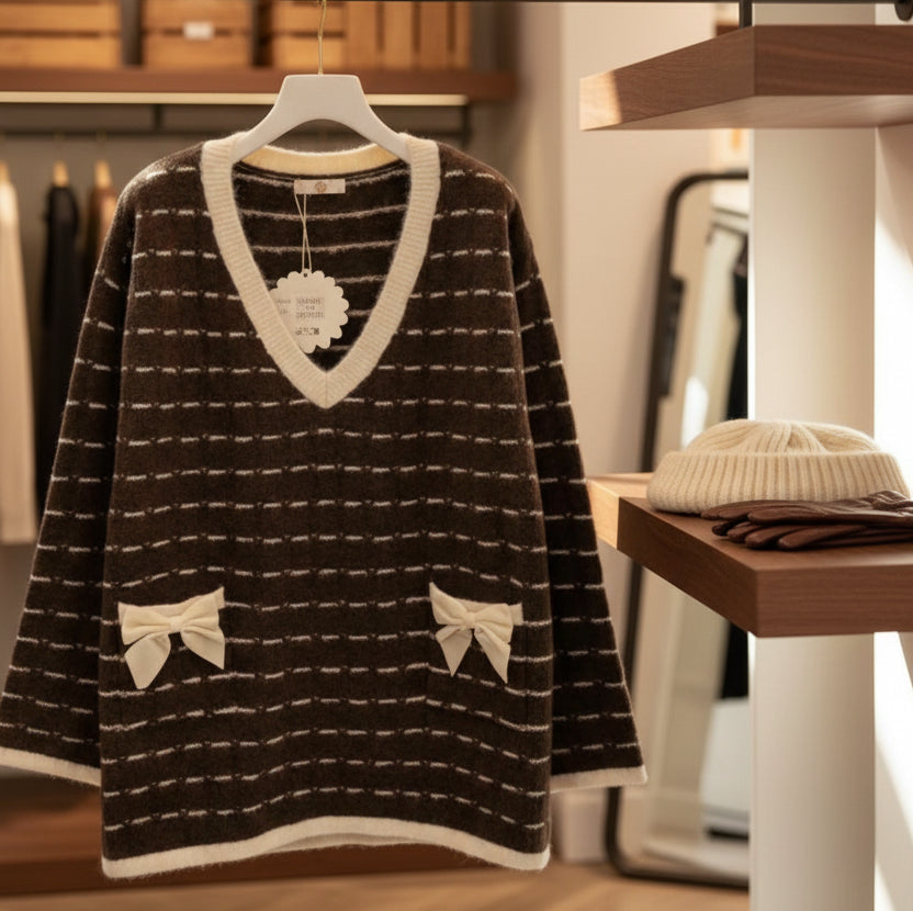 Pull long Chocolat MORGANE