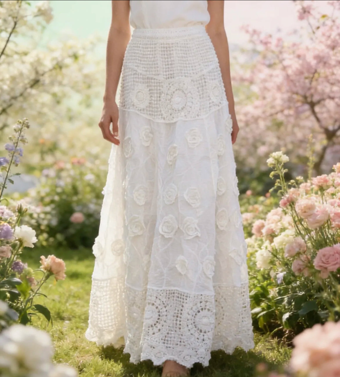 Jupe longue crochet BEACHY