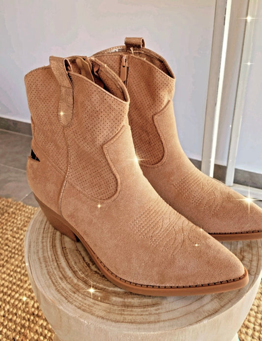 Boots Tiags camel MORGANE