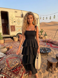 Charger l'image dans la visionneuse de la galerie, Robe longue Bohème Shana🌸| Volants Coton Gypsy
