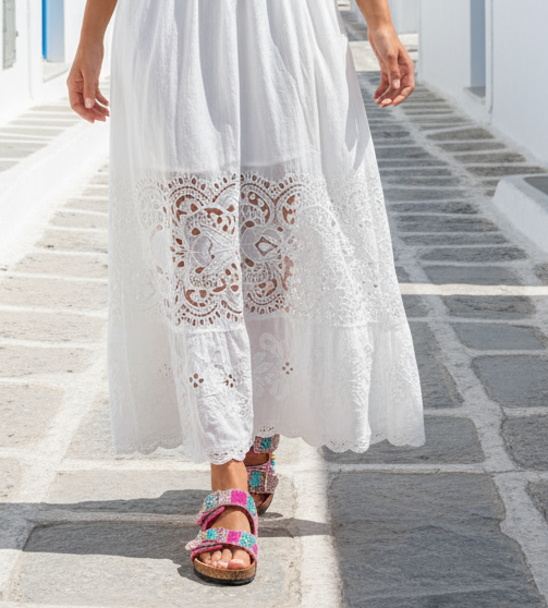 sandales roses fushia TORY 2 brides