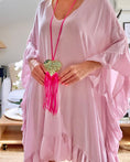 Load image into Gallery viewer, SILA pink ruffled poncho
