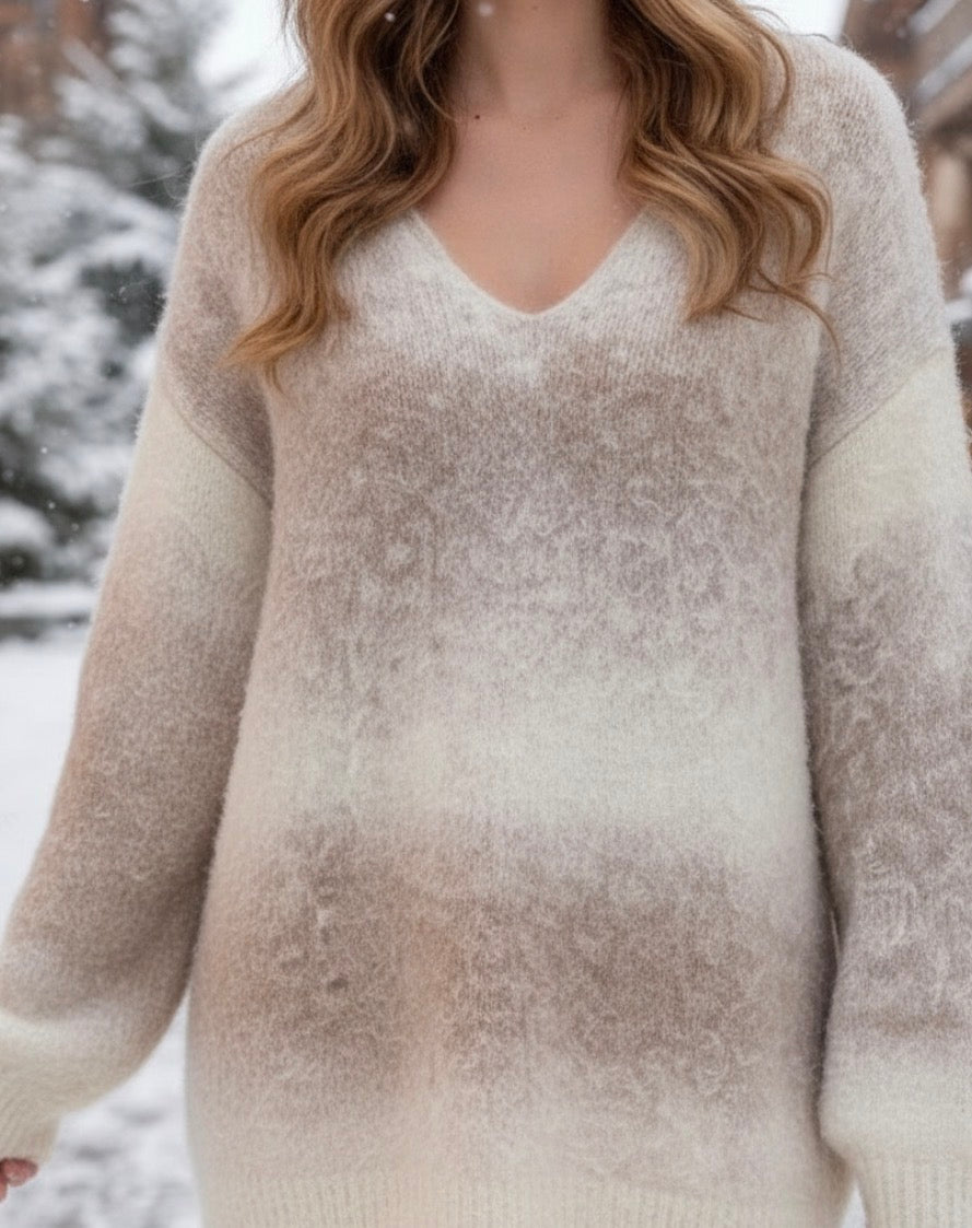 Pull + bonnet Laine & Alpaga JOE – Cocooning