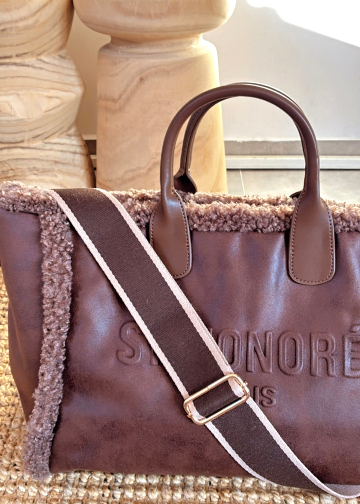 Sac cabas St Honoré fourrure